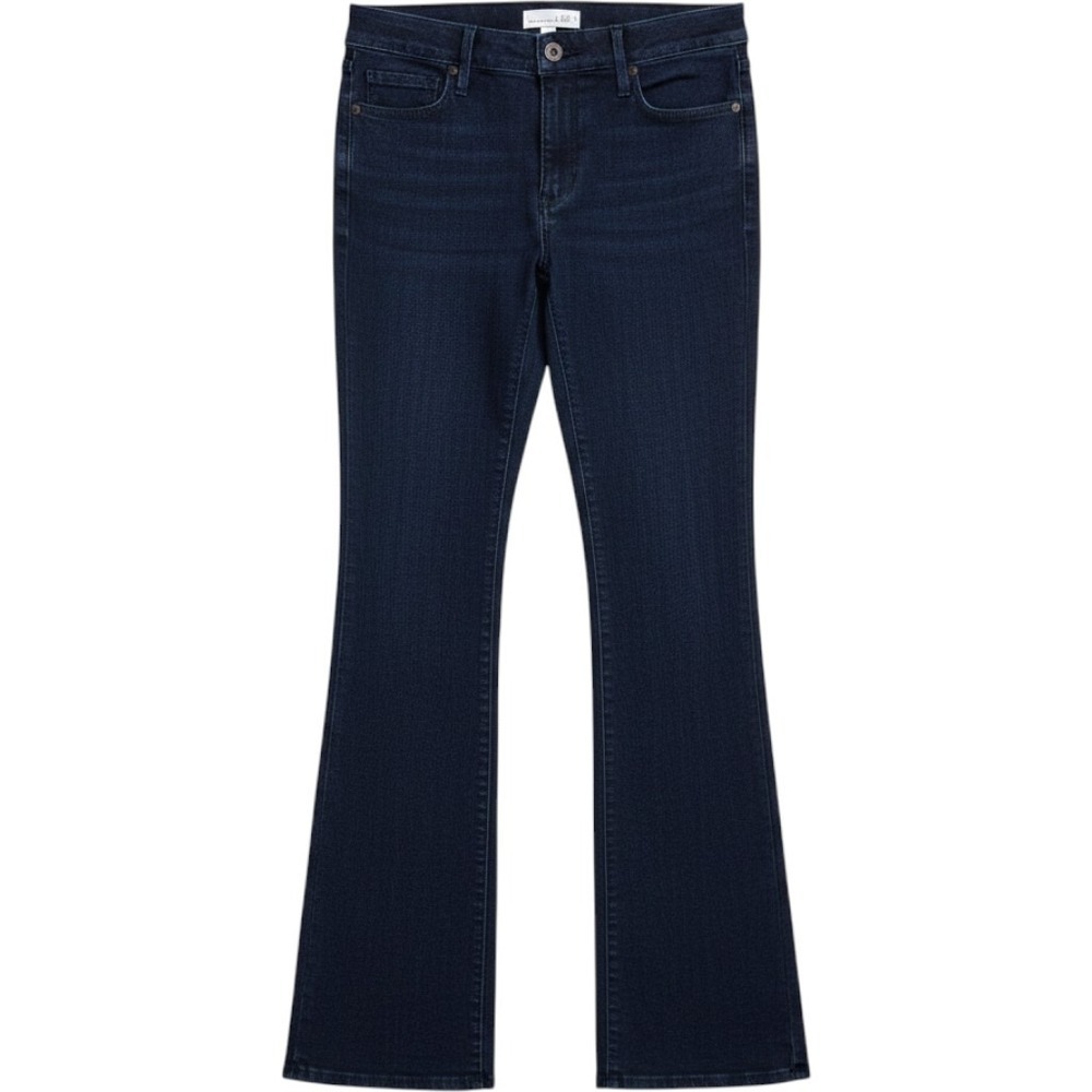 Loft Flare Jeans Womens 4 27 Dark Indigo Blue Denim Classic Minimalist